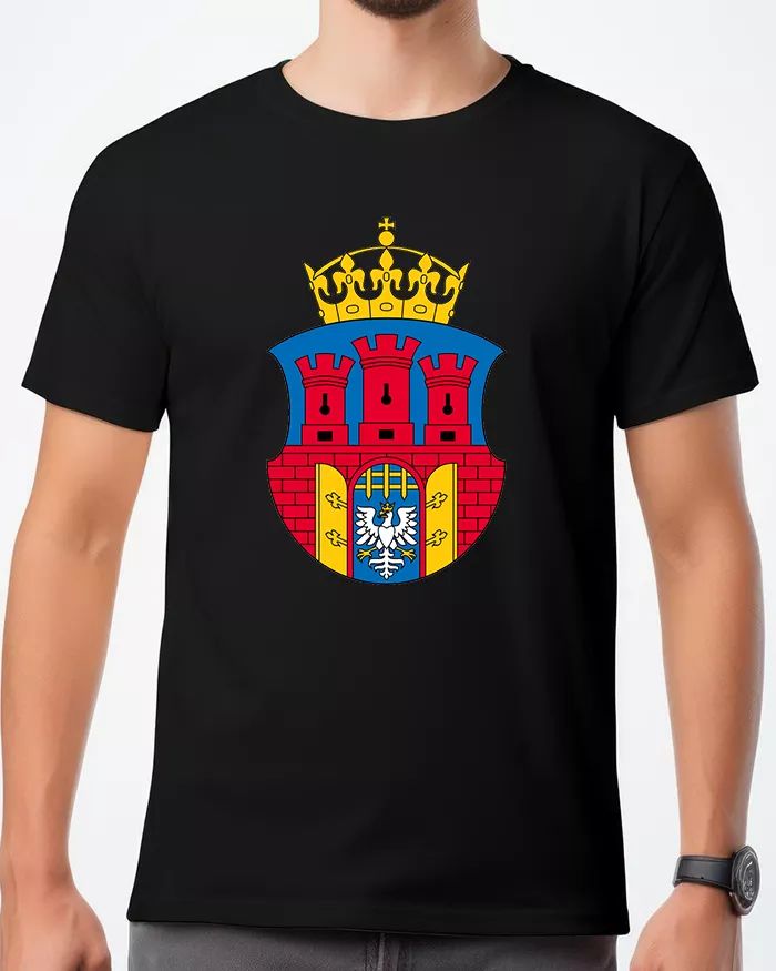 Koszulka męska z nadrukiem herbu Kraków