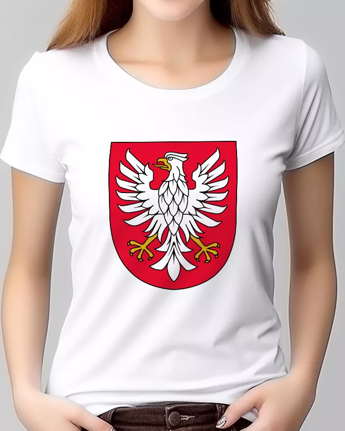 Koszulka damska z nadrukiem herbu Województwo Mazowieckie